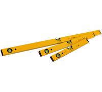 STABILA lot 3 niveaux à bulle alu : 100 cm, 60 cm, 40 cm SET 70 19819