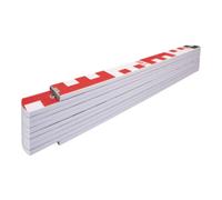 STABILA Mètre pliant en bois STABILA Type 1407 GEO, 2 m, blanc, graduations métriques/géo Quantité:1