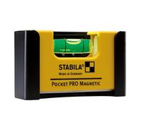 STABILA Mini niveau à bulle Pocket PRO Magnetic avec clip ceinture, 7 cm, aimant aux terres rares puissant, 1 fiole horizontale, Made in Germany