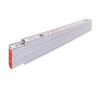 Stabila MP700 Type 1707 Mètre pliant en Bois, Blanc, 2 m