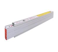 Stabila MP700 Type 717 Mètre pliant en Bois, Blanc, 2 m