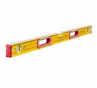 STABILA Niveau à bulle 196-2, 100 cm, alu extra rigide, 1 fiole horizontale & 2 verticales 2 poignées, embouts amortis, antidérapants, Made in Germany