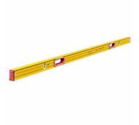 STABILA Niveau à bulle 196-2, 200 cm, alu extra rigide, 1 fiole horizontale & 2 verticales 2 poignées, embouts amortis, antidérapants, Made in Germany