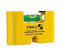 STABILA Niveau à bulle miniature Pocket Electric, 7 cm, aimant aux terres rares puissant, 1 fiole horizontale, Made in Germany