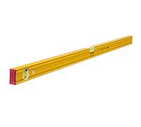 STABILA Niveau à bulle Type 80 AS, 120 cm, profilé alu renforcé, 1 fiole horizontale, 1 fiole verticale, antidérapant intégré, Made in Germany