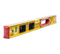 STABILA Niveau Type 196-2 LED, 61 cm, profilé en aluminium extra-rigide, 1 fiole horizontale/1 fiole verticale LED, 1 poignée, embouts amortisseurs, antidérapant, Made in Germany