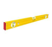 STABILA Niveau à bulle Type 80 AS-2, 60 cm, profilé renforcé en aluminium, 1 fiole horizontale, 2 fioles verticales, antidérapant intégré, Made in Germany