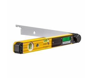 STABILA Rapporteur angle électronique TECH 700 DA, 45 cm avec affichage numérique, mesure 0-270°, degrés, 1 fiole horizontale, 1 verticale, classe protection IP54, étui