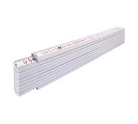 STABILA STABILA règle pliante en bois type 1407 2 m blanche, échelle métrique Quantité:1