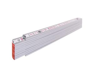 STABILA STABILA règle pliante en bois type 1707 2 m blanche, échelle métrique Quantité:1