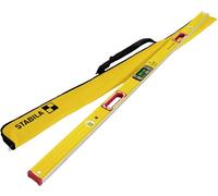 Stabila TECH 196 DL 19824 Niveau à bulle numérique avec système anti-glissement, avec sacoche 183 cm 0.5 mm/m