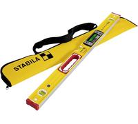 STABILA Niveau à bulle numérique TECH 196 DL, 81 cm, étanche eau et poussière IP 67, 2 écrans numériques, sans étalonnage, affichage : °,%, mm/m, in/ft, poche