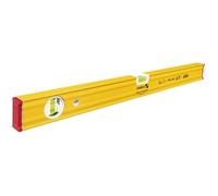 STABILA Niveau à bulle Type 80 AS, 60 cm, profilé alu renforcé, 1 fiole horizontale, 1 fiole verticale, antidérapant intégré, Made in Germany