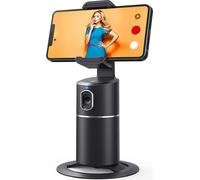 stabilisateur à cardan rotatif à 360 degrés, support de téléphone portable pour la diffusion en direct, noir
