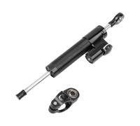 Stabilisateur Amortisseur de Direction Stabilisateur d'amortisseur de direction universel CNC pour moto, compatible avec Yamaha MT10, MT07, compatible avec Honda CBR600RR, CB1000R,(Black)