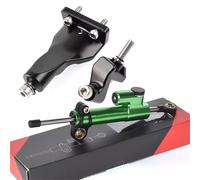 Stabilisateur Amortisseur de Direction Support de montage pour amortisseur de direction avant de moto, stabilisateur, compatible avec Yamaha R25 R3 2021-2024(Green Black)