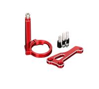 Stabilisateur Amortisseur de Direction Support de montage pour amortisseur de direction avant en aluminium CNC pour moto Convient pour Honda Monkey 125 2018-2024(Red)