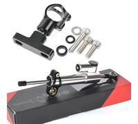 Stabilisateur Amortisseur Direction Moto pour CFMOTO 800NK 2023 2024 Commande Linéaire Inversée Sécurité Réglable Aluminium CNC Amortisseur Directions Moto Stabilisateur Support(Ensemble 14)