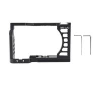 Stabilisateur Appareil Photo Cage en Alliage d'Aluminium pour A7C, Trou 1 / 4in 3 / 8in et Monture Cold Shoe - Protection Renforcée, Fixation Sécurisée, Usage Photographie Vidéo