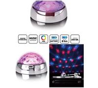 Stabilisateur central Discoball Party LED Light pour platine disque tournant Silver