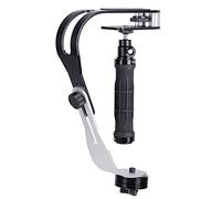 Stabilisateur d arme à feu portable dispositif aide l enregistrement vidéo DV avec poignée rotation flexible alliage aluminium poids réglable et antidérapante multi-angle pour appareils photo de moins