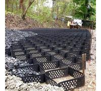 Stabilisateur d'allée - Grille de gravier durable pour patios, abris de jardin, pentes, allées et parkings - Grille de sol géocell robuste (5 x 6 m)