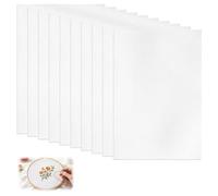 Stabilisateur de Broderie, 10PCS A4 (21x30,5 cm), Soluble dans l'eau Auto-adhésif Stabilisateurs pour Couture, Papier Patron Couture pour Imprimer ou Dessiner des Motif