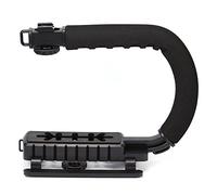 Stabilisateur de caméra vidéo en forme de C, support de stabilisation avec griffe pour appareil photo reflex DV et caméscope, noir