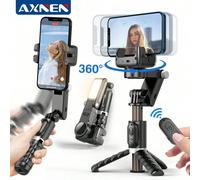 Stabilisateur de cardan à mode de prise de vue rotative à 360°, bâton à selfie trépied compatible avec les smartphones, photographie en temps réel ABS