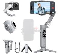 Stabilisateur de Cardan AOCHUAN 3 Axes pour Smartphone avec LED Intégrée