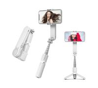 Stabilisateur de cardan avancé pour des photos et des vidéos fluides avec clip extensible et lumière de remplissage