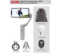 Stabilisateur de cardan pliable à 3 axes,perche à selfie,enregistreur vidéo pour téléphone portable Vlog,pour smartphone iPhone Xiaomi Samsung - Type Option2