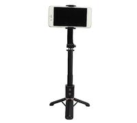 Stabilisateur de Cardan pour Perche à Selfie, Trépied Rotatif à 360° avec Télécommande, Support de Téléphone Extensible en Aluminium avec Lumière Douce 3 Couleurs, Balance
