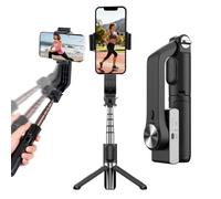 Stabilisateur de cardan pour smartphone avec télécommande, trépied extensible en aluminium, rotation automatique à 360°, équilibre automatique pour enregistrement vidéo en direct, vlogging, YouTube