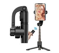 Stabilisateur de cardan pour smartphone, cardan et stabilisateurs portatifs Super Anti-Secouement Bluetooth Trépied Selfie Stick pour Smartphone iPhone pour prendre des photos stables appareil photo