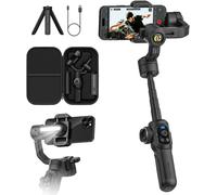 Stabilisateur De Cardan Pour Smartphone,Extension Intégrée De 18Cm Et Remplissage Lumière,Stabilisateur Suivi Du Visage Et Des Objets,Cardan 3 Axes Pour Iphone&Android,Smart S2