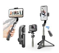 Stabilisateur de cardan pour smartphone, perche à selfie avec télécommande et rotation à 360°