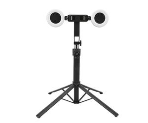 Stabilisateur de Cardan pour Smartphone, Stabilisateur de Suivi Automatique du Visage, Perche à Selfie avec Télécommande Bluetooth, 2 Lumières de Remplissage, Rotation à 360 °,