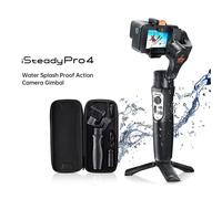 Stabilisateur de cardan professionnel à 3 axes,compatible avec GoPro 12,11/10,OSMO,Insta360,caméra photo d'action,anti-tremblement,étanche - Type Pro4-BK