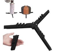 Stabilisateur de cartouche, support pliable triangulaire pour cartouches - Base portable type trépied pour camping, activités de plein air, pique-nique, randonnée
