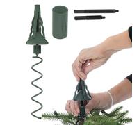 Stabilisateur de de Sapin de Noël en métal ABS à Visser sur Le Dessus du Sapin de Noël - 32 x 5,5 cm - Adaptateur pour stabiliser et Soutenir Les décorations d'halloween