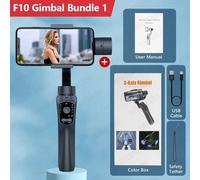 Stabilisateur de détermination à cardan 3 axes F10 pour smartphone,iPhone,téléphone portable Android,vidéo anti-tremblement,statique,suivi du visage,n'aime - Type F10 #B