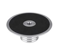 Stabilisateur de Disque en métal, stabilisateur de Haute qualité Poids pour Platine Vinyle avec Coussin de Protection (Argent)