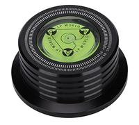 Stabilisateur de Disque Vinyle, Stabilisateur de Poids Record, Pince à Disque en Aluminium avec Mise à Niveau à Bulle pour Tourne-disque LP 50 Hz, Stabilisateur de Disque pour Platines(le noir)