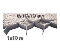 Stabilisateur de gravier 5cm hauteur (10x10cm) - 1x10m - 10m2