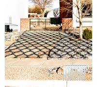 Stabilisateur de Gravier en PEHD 2"/4" - Grille de Sol écologique for allées, terrasses et pentes(79.2x276 in 2in H)
