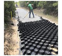 Stabilisateur de Gravier Grille Géo Chemin Passerelles Allée Maillage Géogrille, 1/2/3/4/5/6 M Largeur Perméable Rayon De Miel Stabilisateur De Sol Avec Trous De Drainage ( Size : 1x1m/3.2x3.2ft )