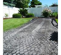 Stabilisateur de gravier pour patios et chemins pavés - Grille géo de 5 cm de hauteur pour allées et routes d'accès, tapis de stabilisation du sol (3 x 6,5 m) - Solution extérieure