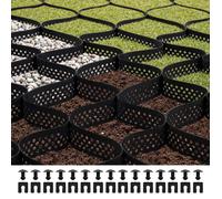 Stabilisateur de Gravier-VEVOR-7,6x2,9 m-Grille de Stabilisation-Profondeur 75 mm-Retenue de Gazon au Sol Stable-pour Allée etc