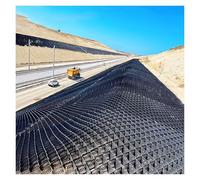 Stabilisateur de grille de gravier robuste pour allées, parkings et jardins - 5,1 cm de haut contrôle de l'érosion pour stabilisation du sol en pente raide (0,9 x 2,7 m)